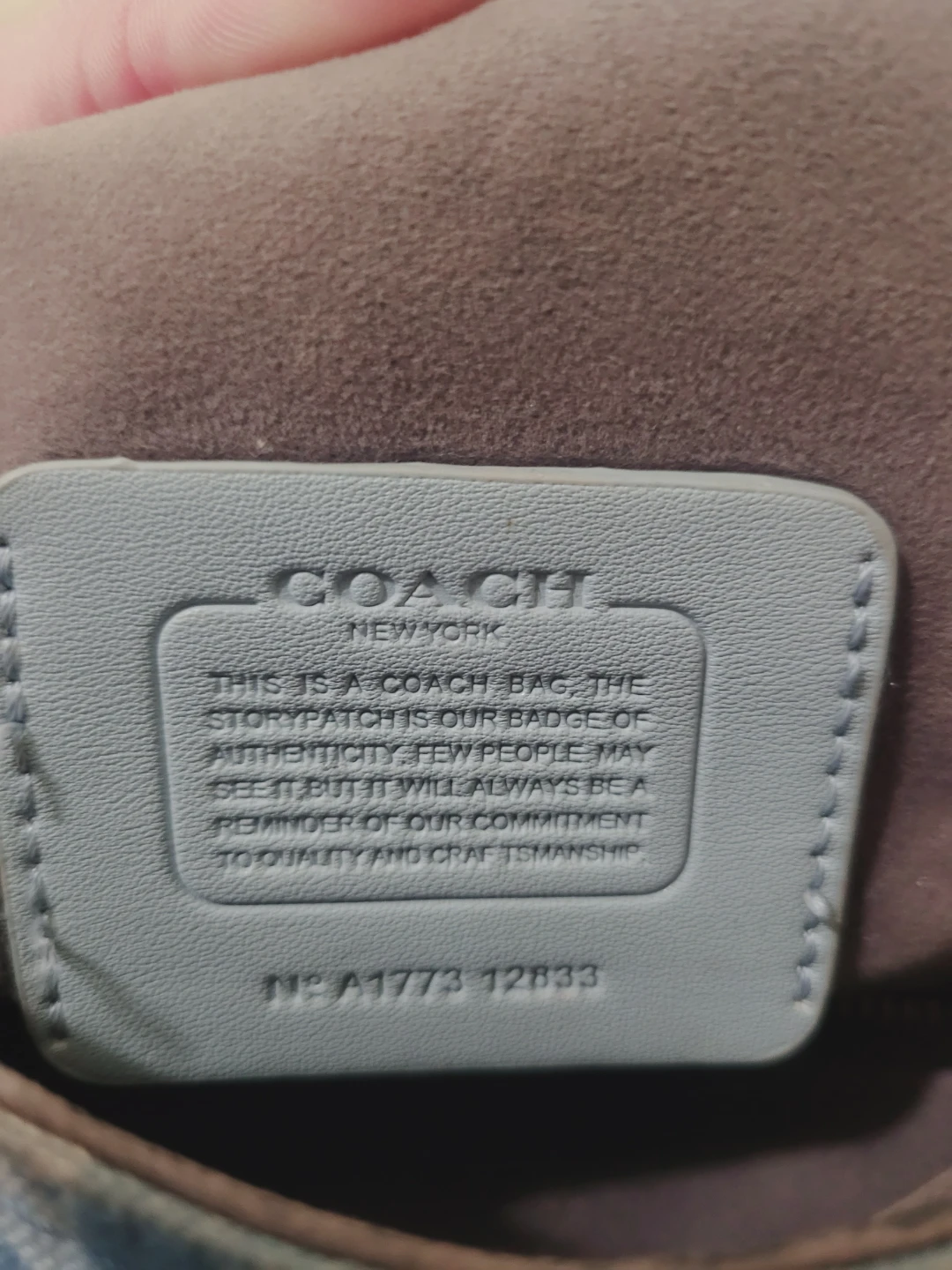 Coach Denim Monogram Shoulder Bag - photo 2