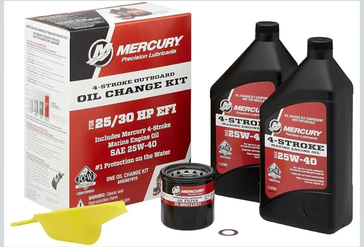 Mercury 4-Stroke Outboard Oil Change Kit 25/30 HP EFI - photo 2