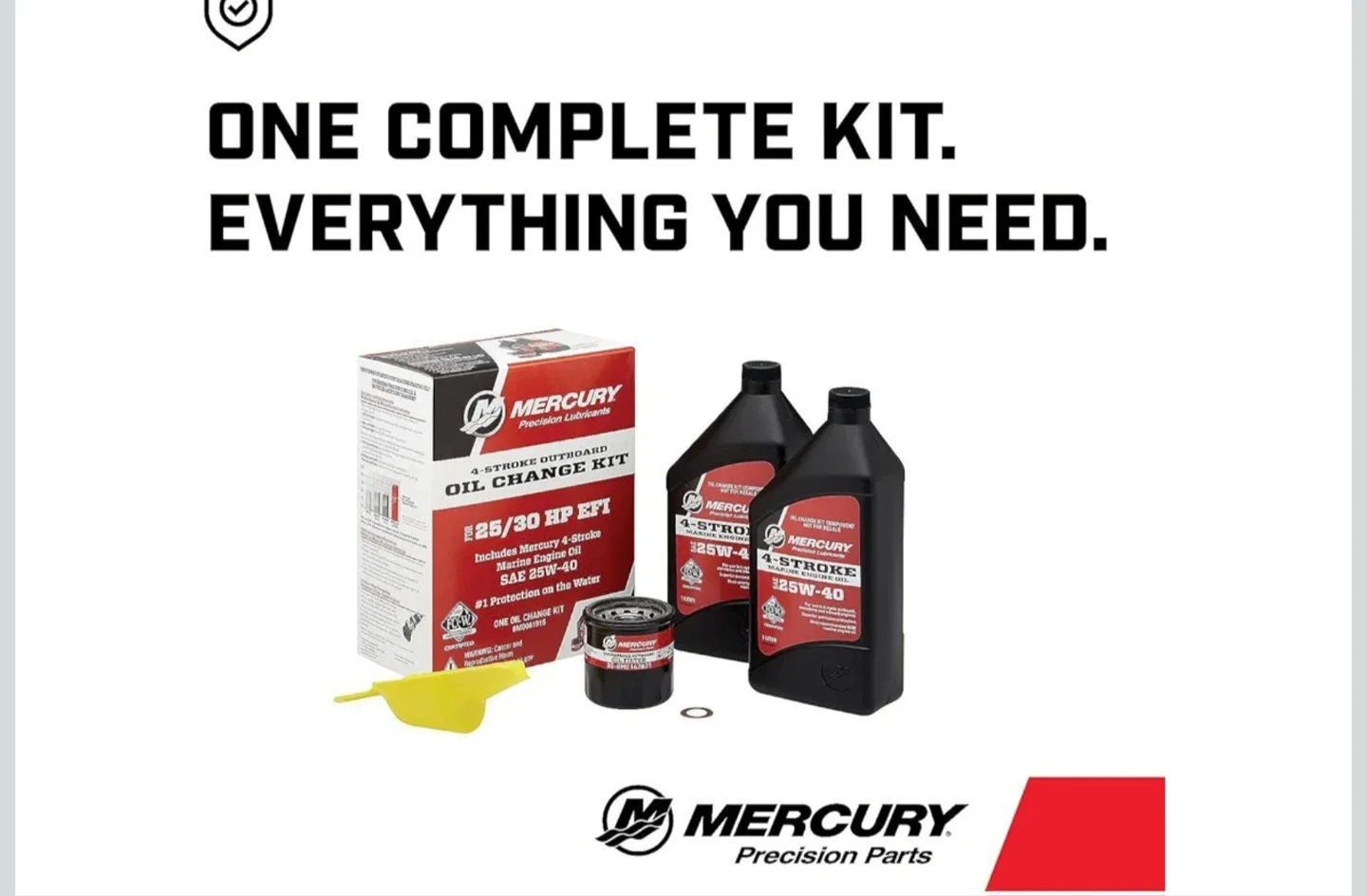 Mercury 4-Stroke Outboard Oil Change Kit 25/30 HP EFI - photo 4