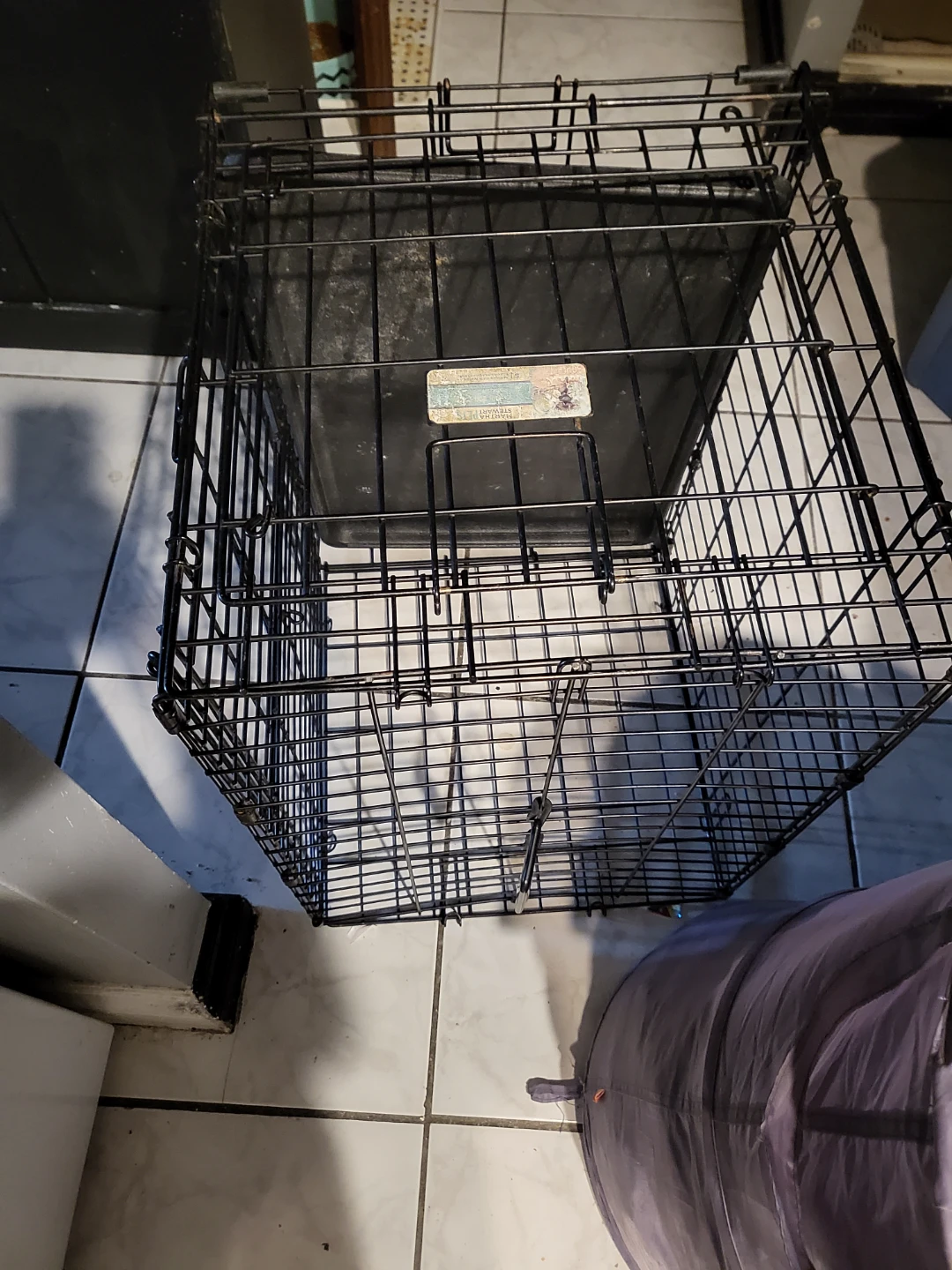 Small Black Wire Dog Crate