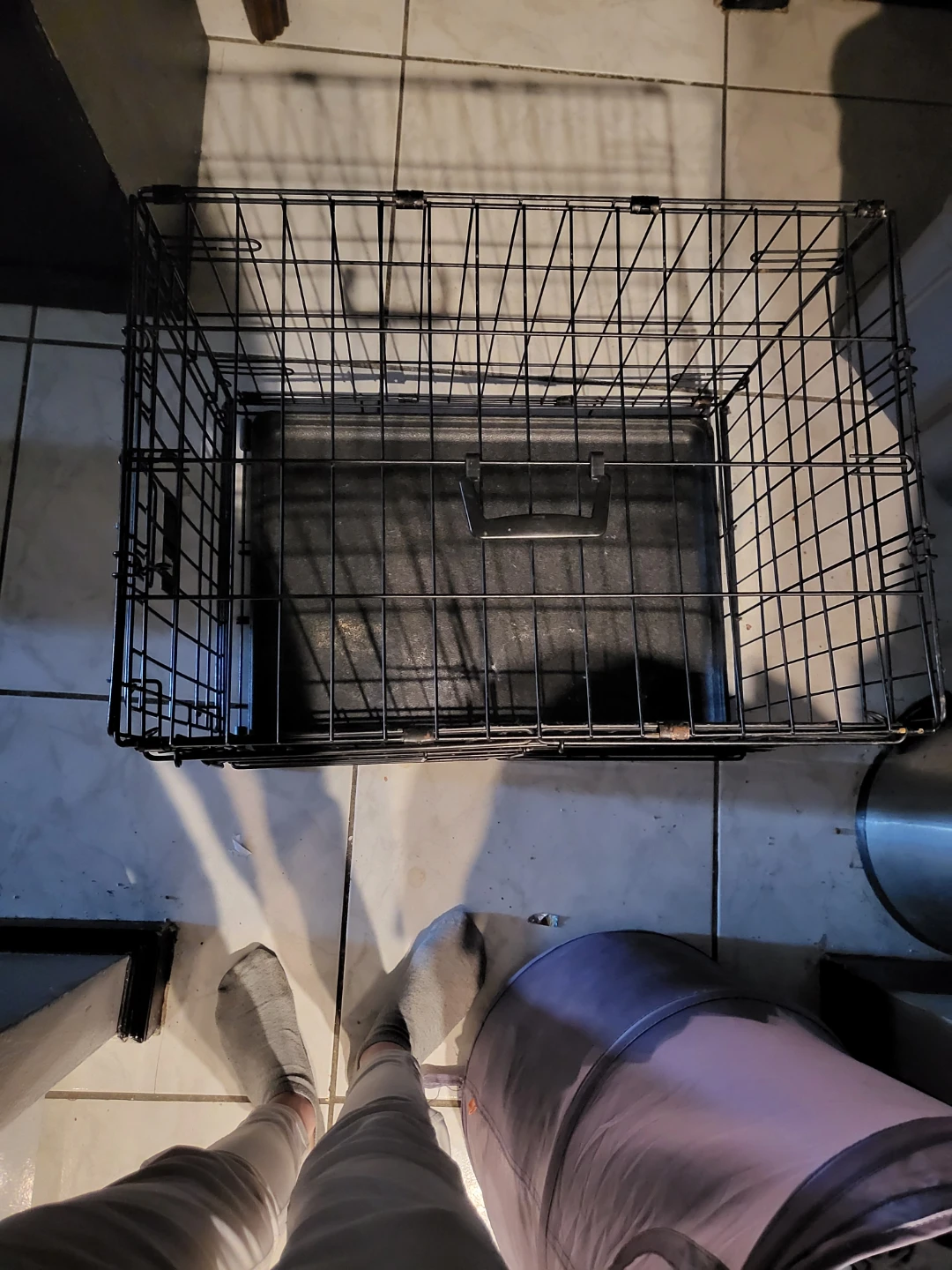 Small Black Wire Dog Crate - photo 2