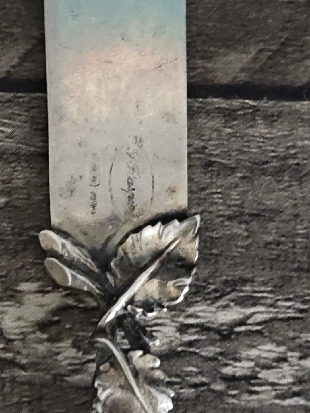 Sterling Silver Rose Butter Knife - photo 3
