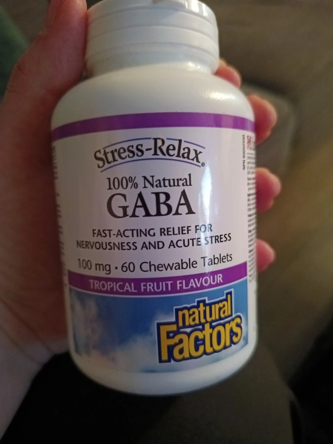 Natural Factors Stress-Relax GABA Chewable