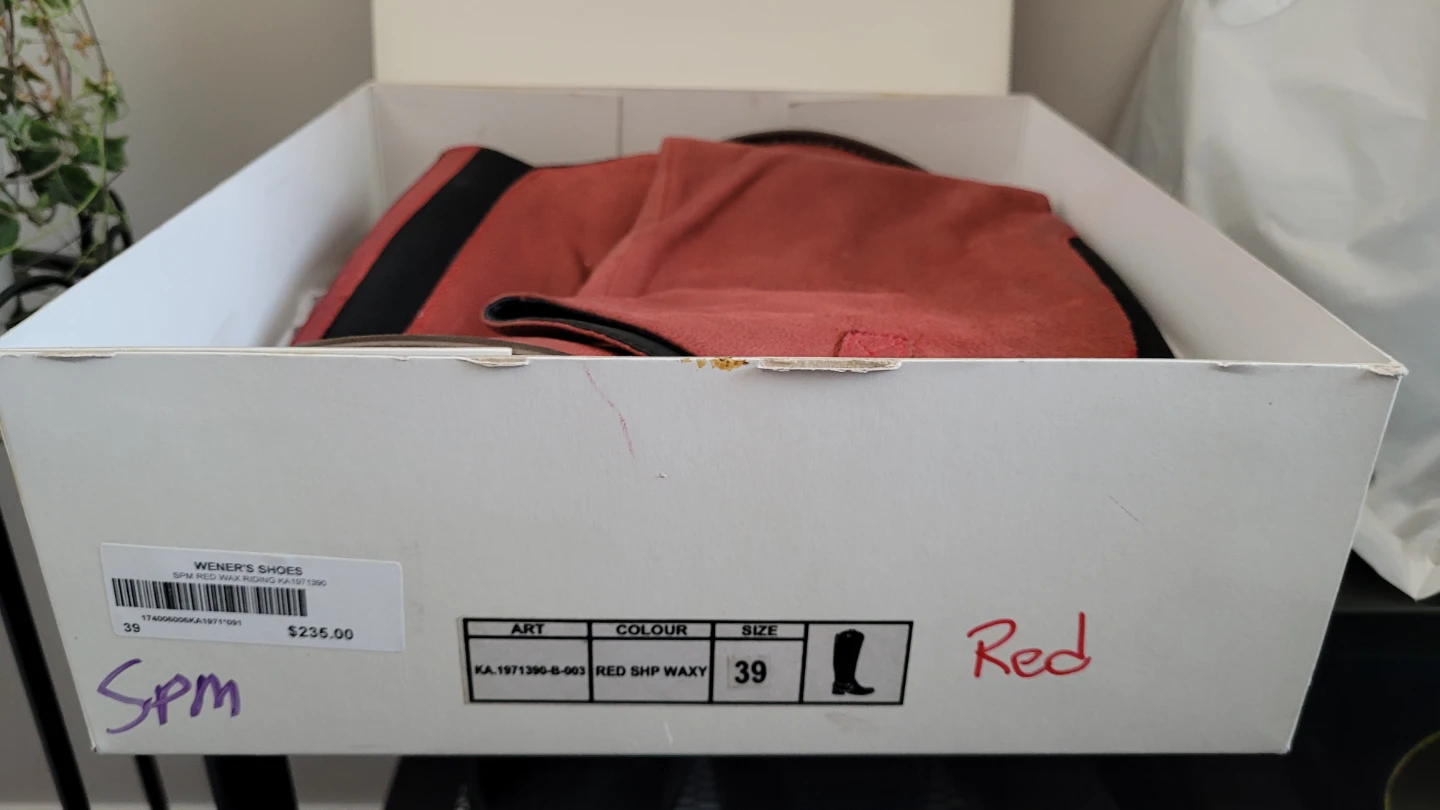 Wener's Shoes Red Shp Waxy Boots Size 39 - photo 3