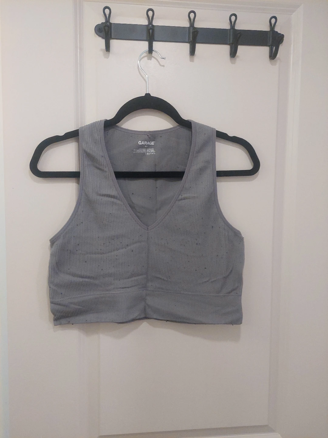Light grey crop top
