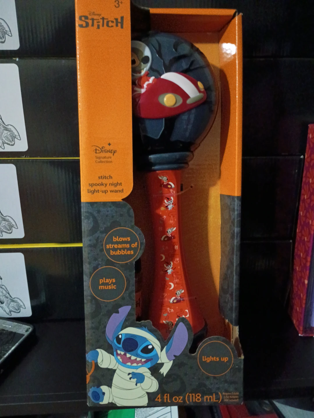 Disney Stitch Spooky Night Light-Up Bubble Wand