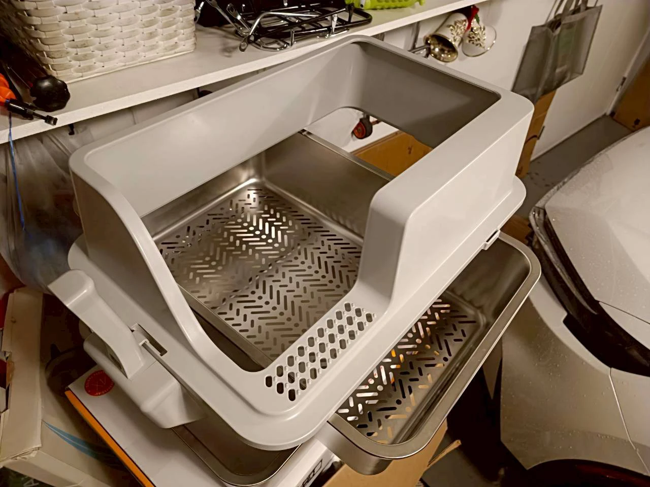 Stainless Steel Sifting Cat Litter Box - photo 5