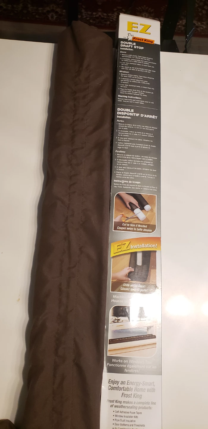 Frost King EZ Double Draft Stop for Doors & Windows