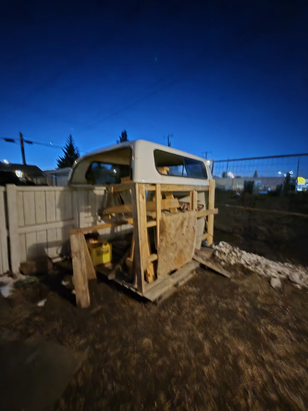 White Truck Cap Canopy - photo 2