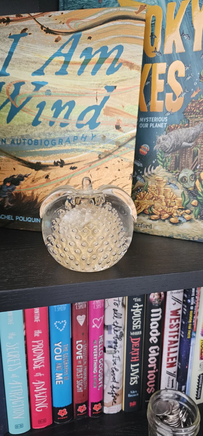 Glass Pumpkin Paperweight