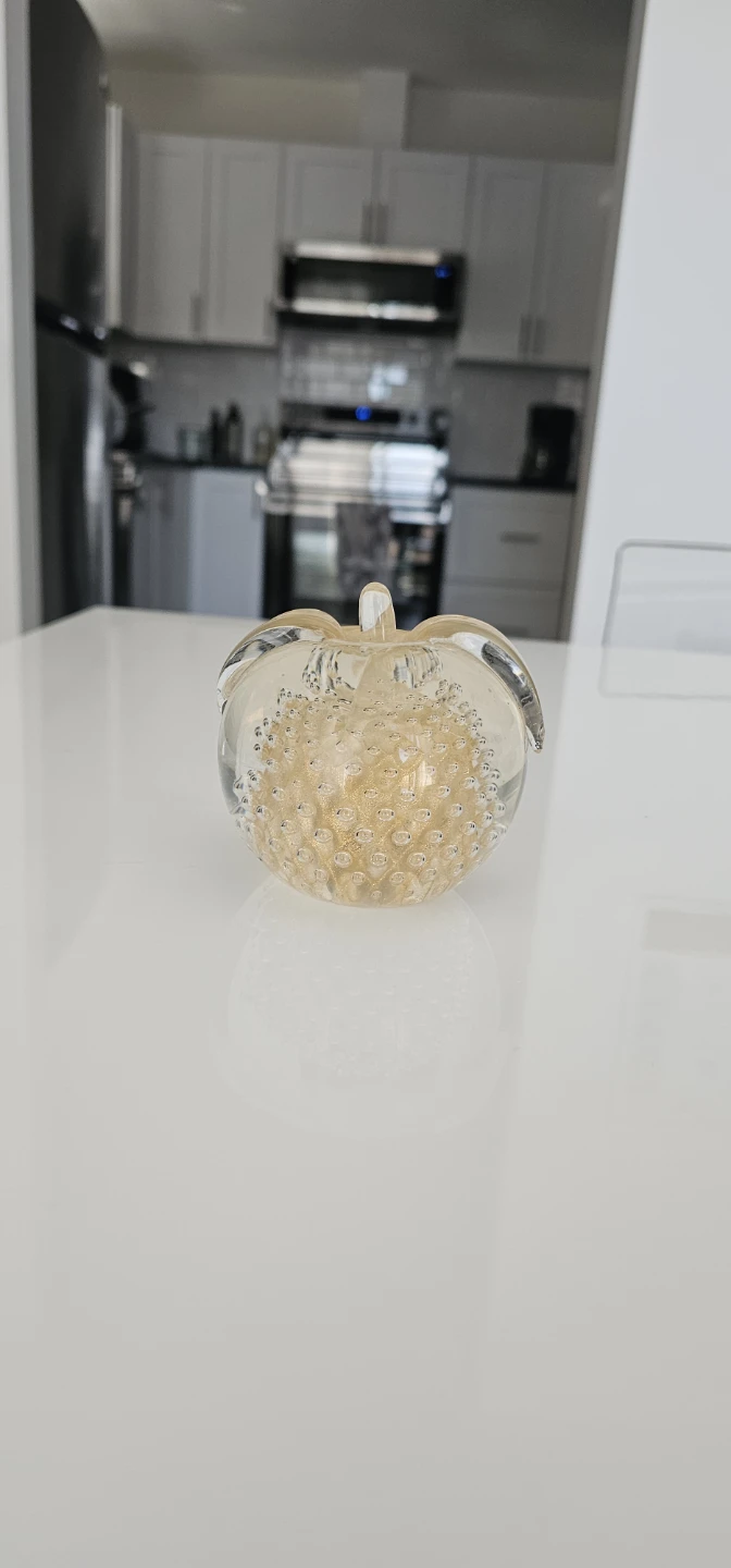 Glass Pumpkin Paperweight - photo 2