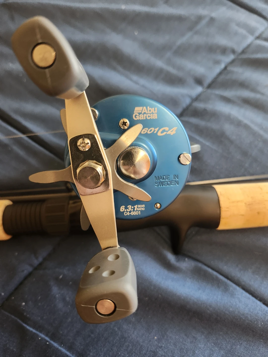 Abu Garcia Ambassadeur 6601C4 Fishing Reel with Pfluger Rod