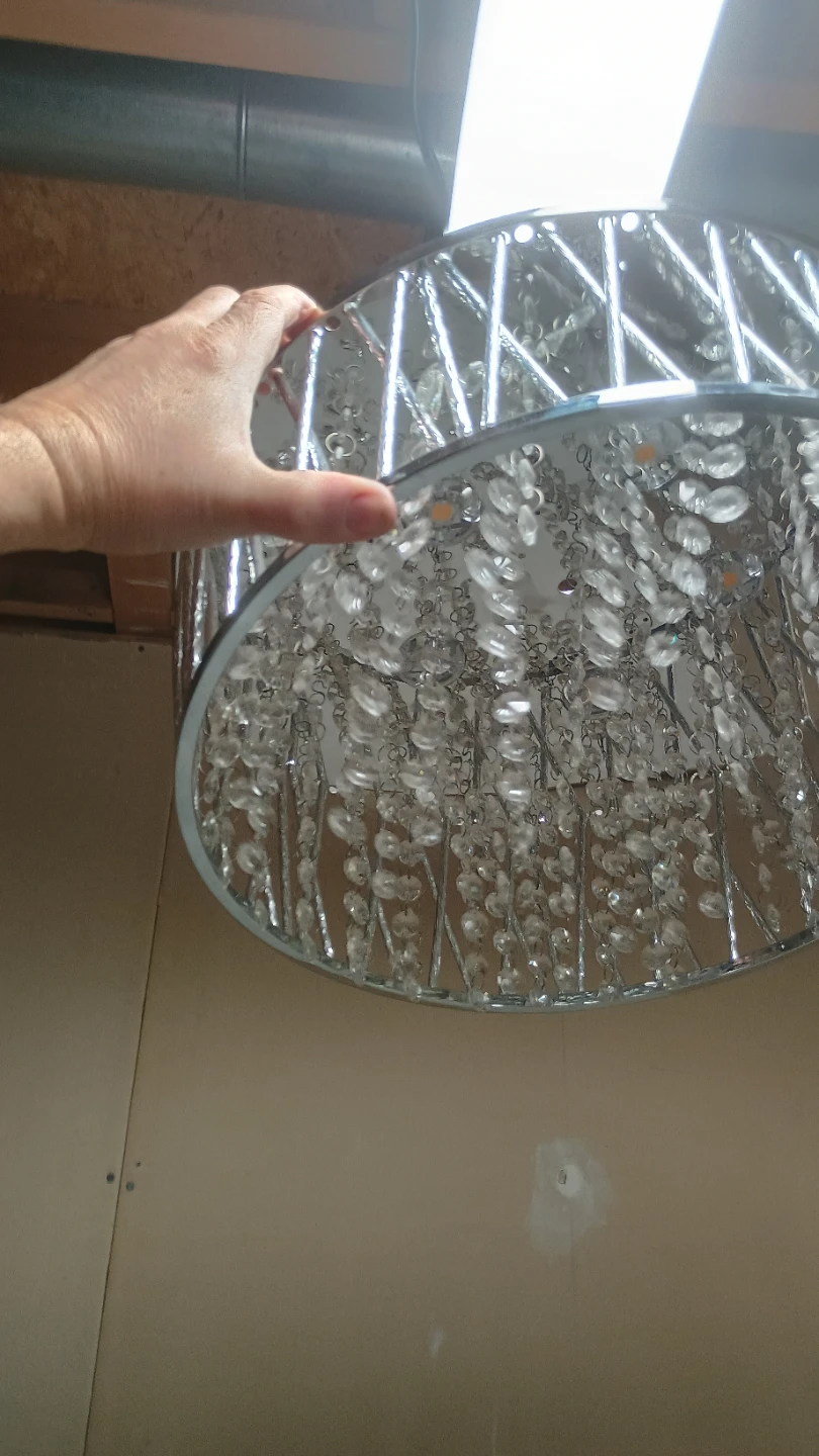 Flush Mount Crystal Chandelier Ceiling Light - photo 2