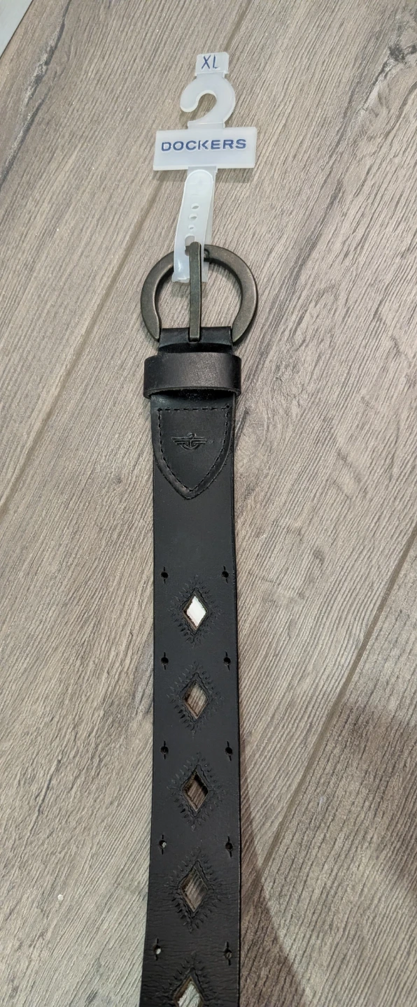 NWT - Women's Dockers Leather Black Belt Size XL (16-18) - photo 4