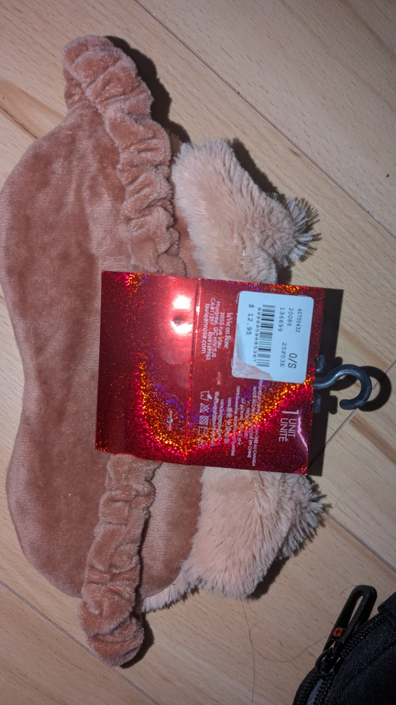 La Vie en Rose Sleep Mask - Brown Bear - photo 2
