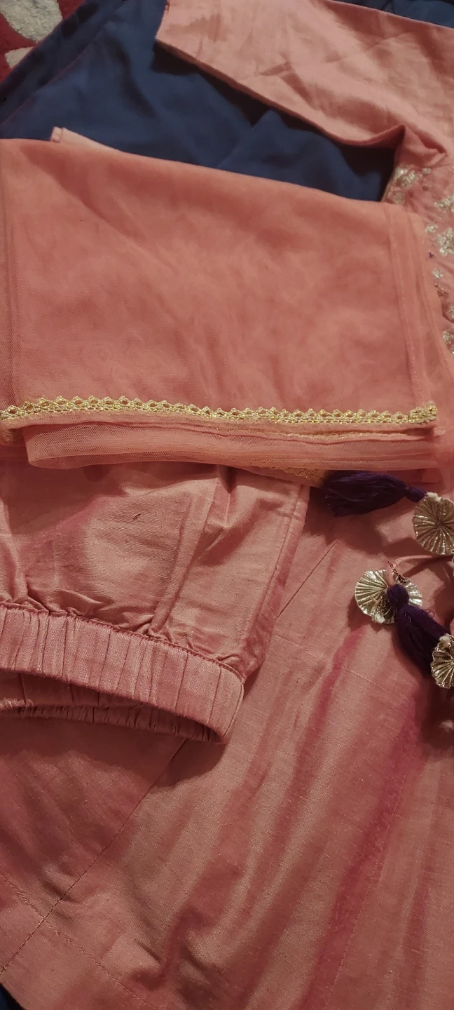 3-4 year old girl Peach Peshwas - photo 3