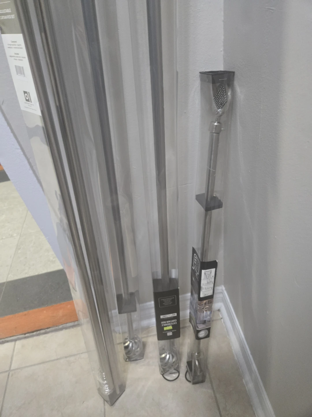 4 curtain rods sets