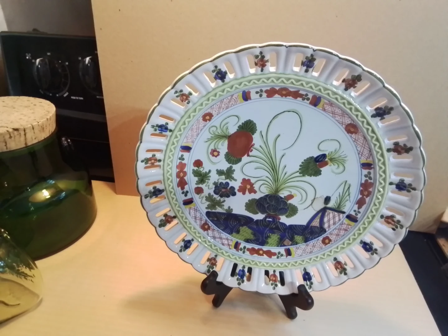 Vintage Hand Painted by L. Ricciardelli Italian Majolica