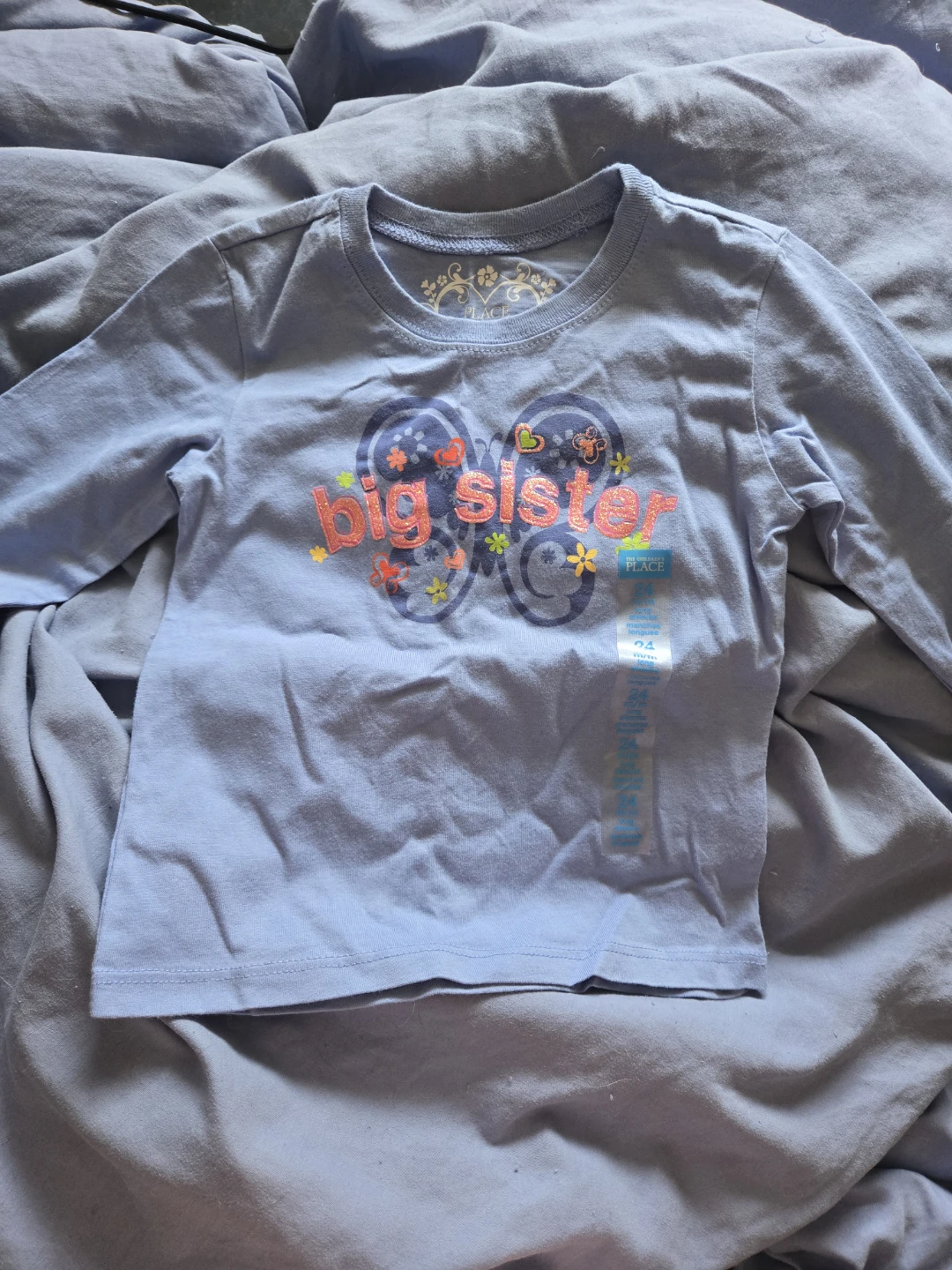 Children's Place "Big Sister" 24 m/m shirt