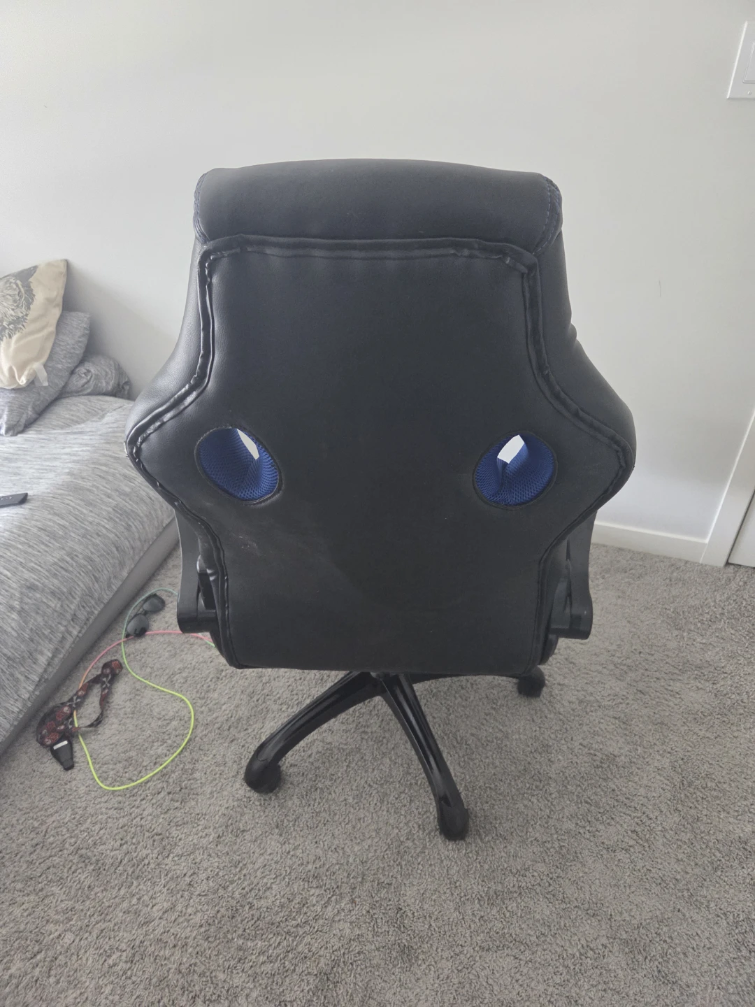 Gaming Chair - Black and Blue - photo 2