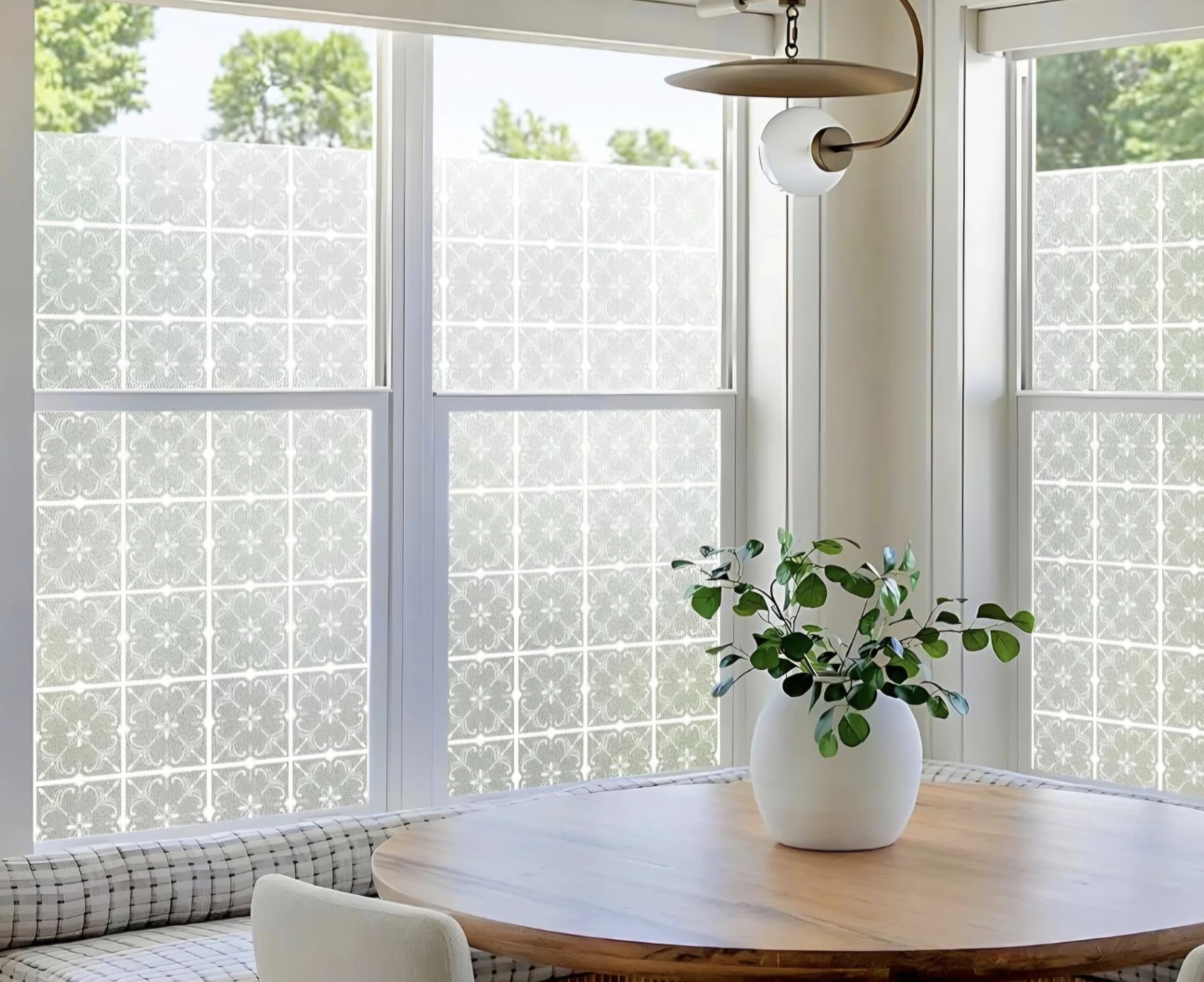 Decorative Frosted Glass Window Privacy Film, 17.5"x78.7" - photo 2