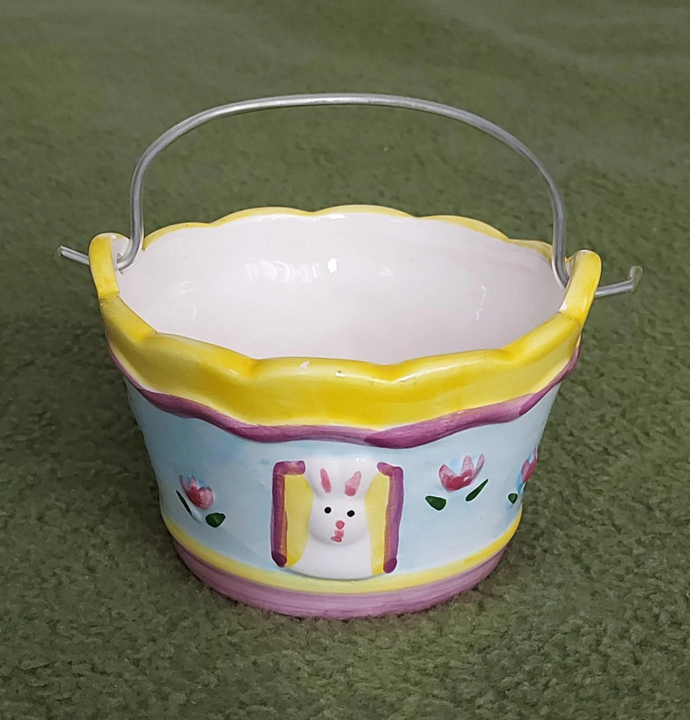 🌱 Occasions Easter Bunny Ceramic Pail
