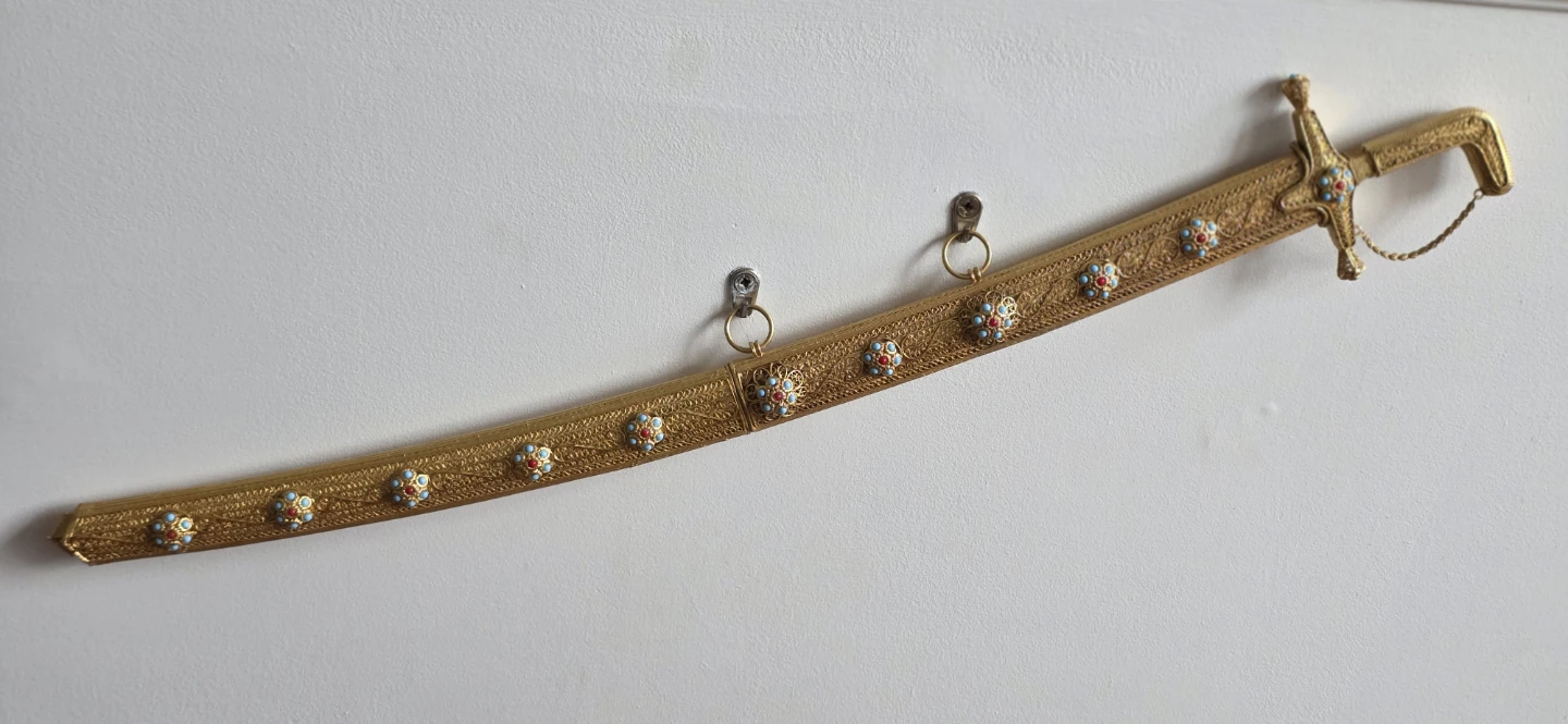 Decorative Gold Sword with Embellished Scabbard - photo 4