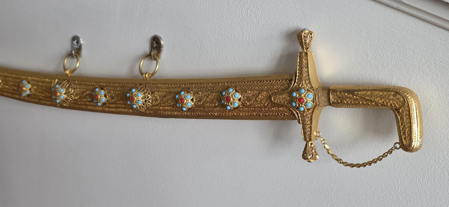Decorative Gold Sword with Embellished Scabbard - photo 5