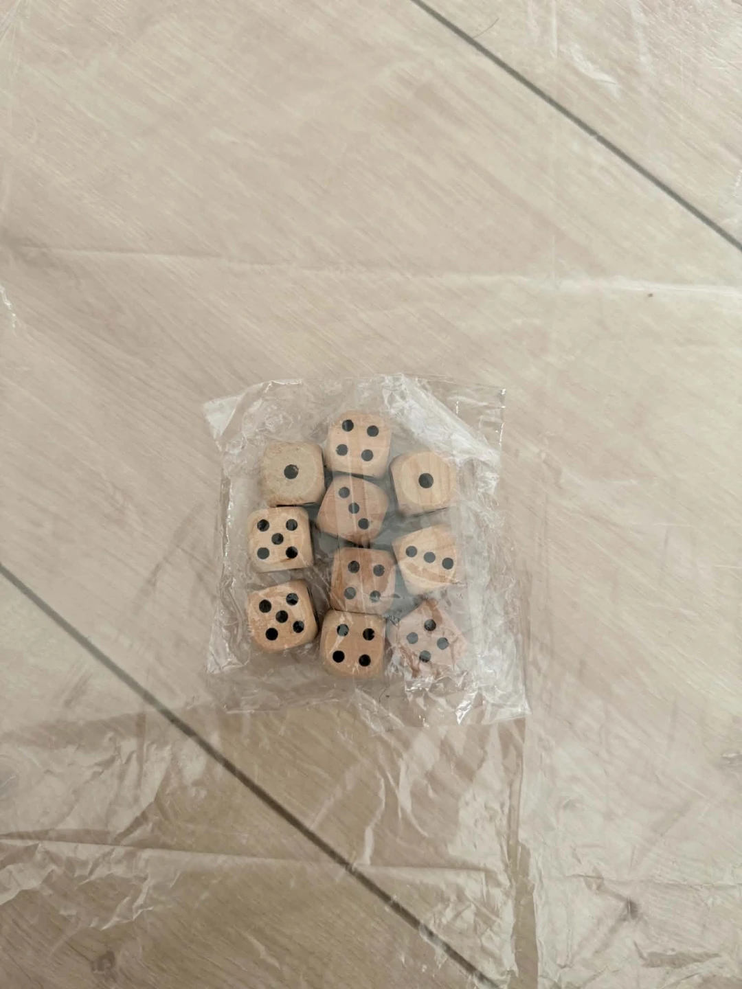 10pcs Wooden Dice