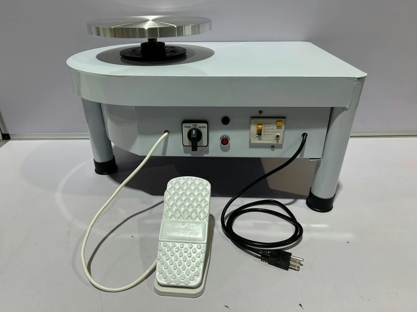 Mophorn 25CM Pottery Wheel 280W with Foot Pedal - White - photo 4