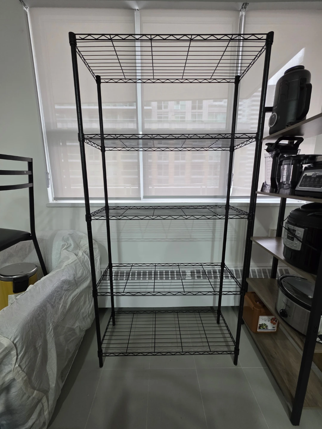 Black Heavy Duty Metal Shelf with Layer Racks - photo 2
