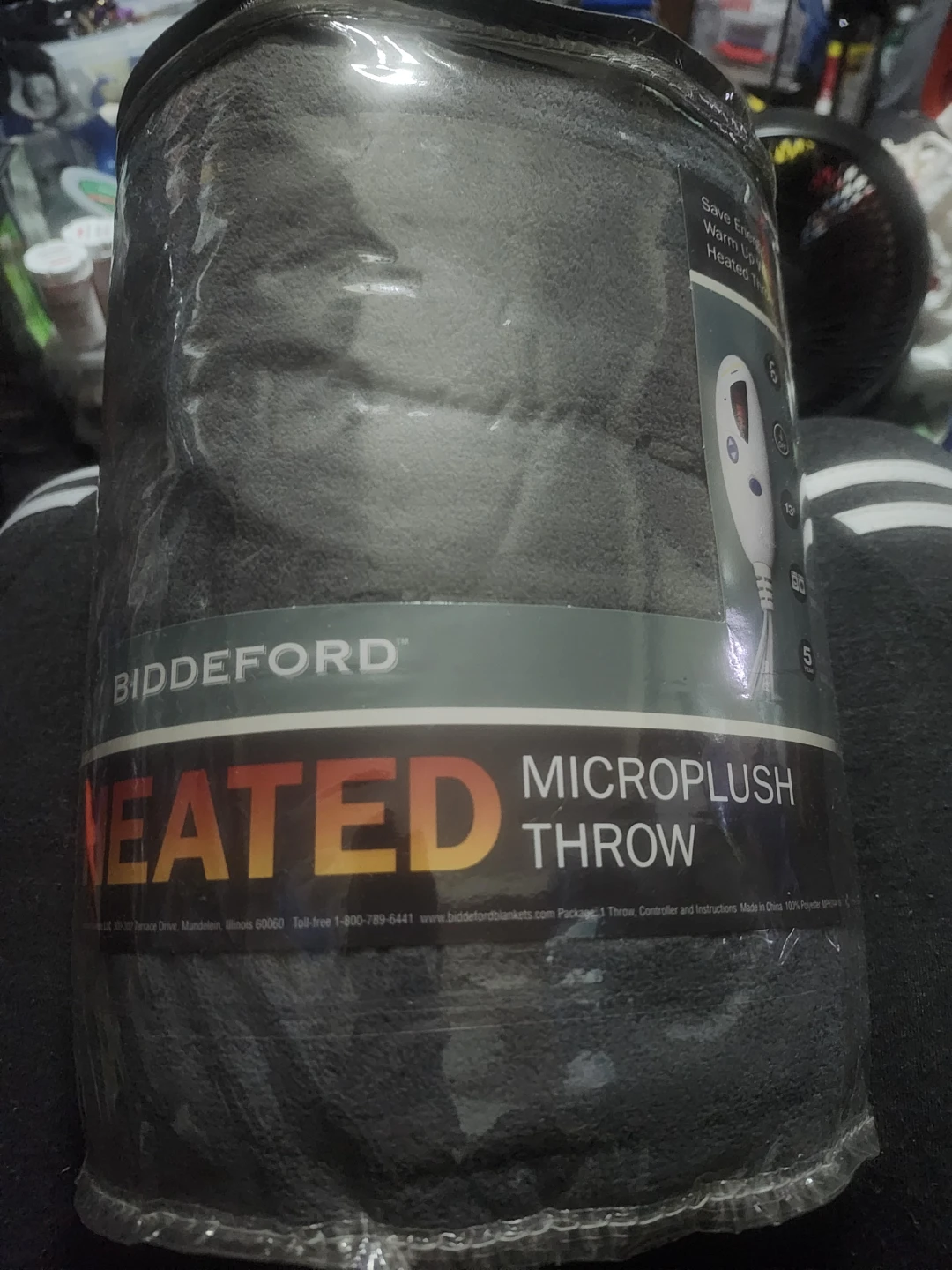 Biddeford Heated Microplush Throw Blanket