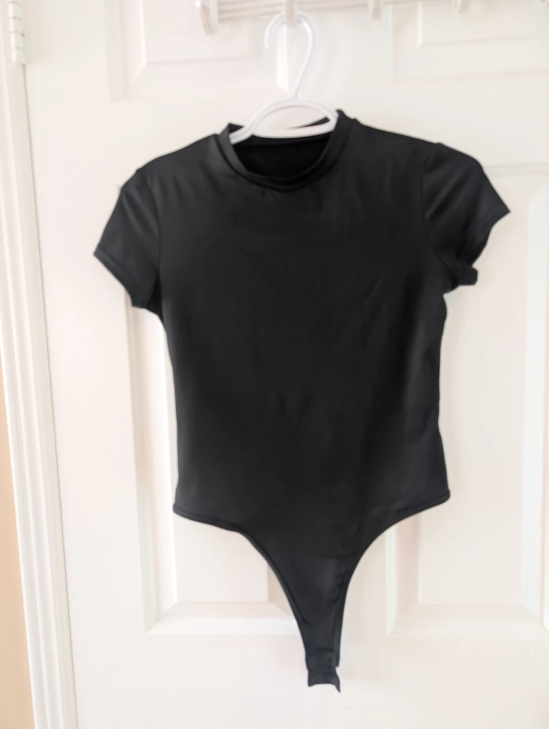 Black Short Sleeve Bodysuit - Size S
