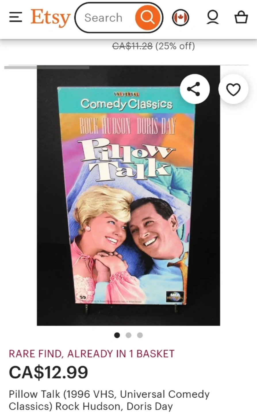 Pillow Talk VHS - Universal Comedy Classics - photo 2