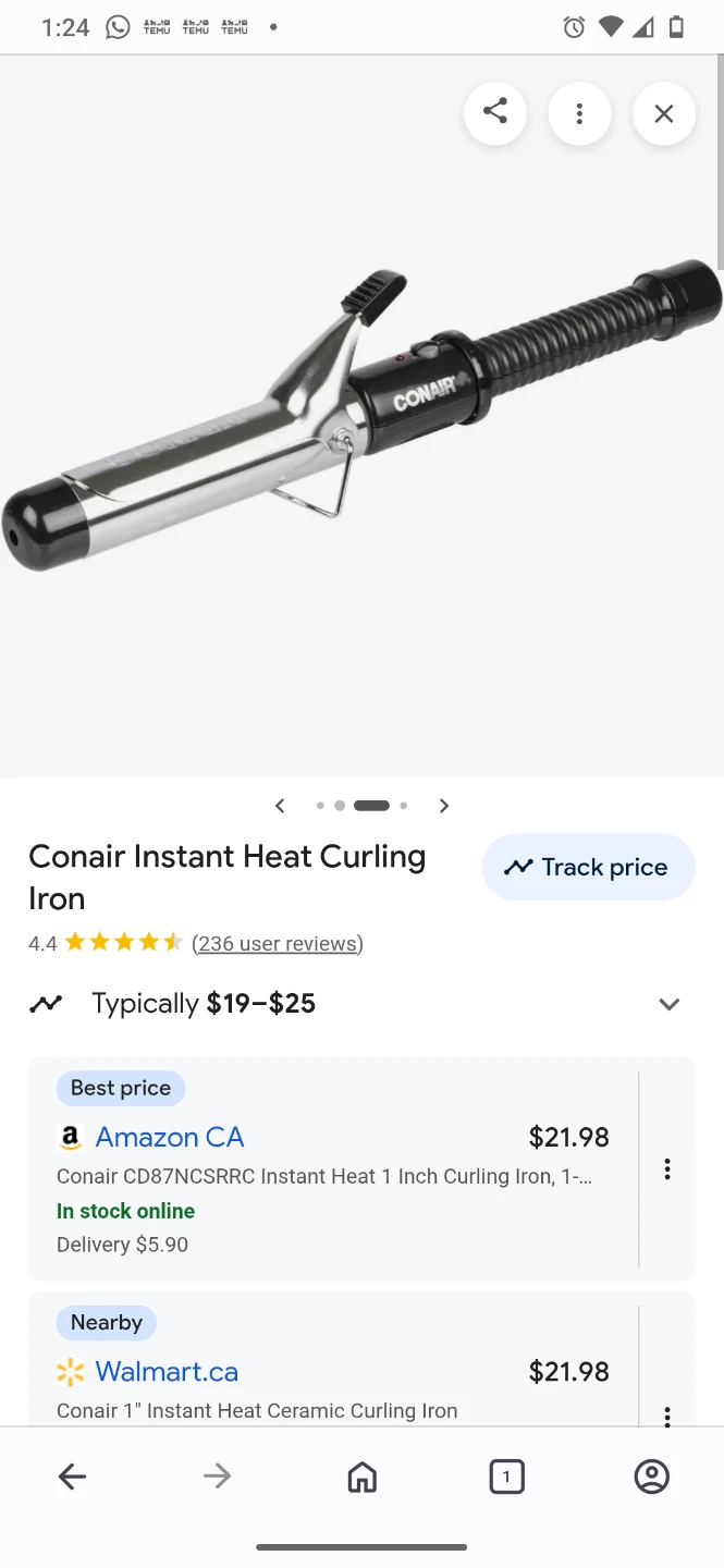 Conair Instant Heat Curling Iron - photo 3