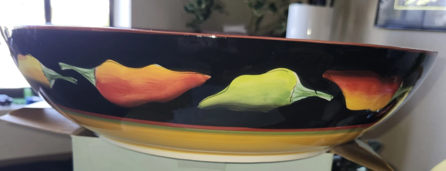 Clay Art Fiesta Hand Painted Serving Bowl - photo 2