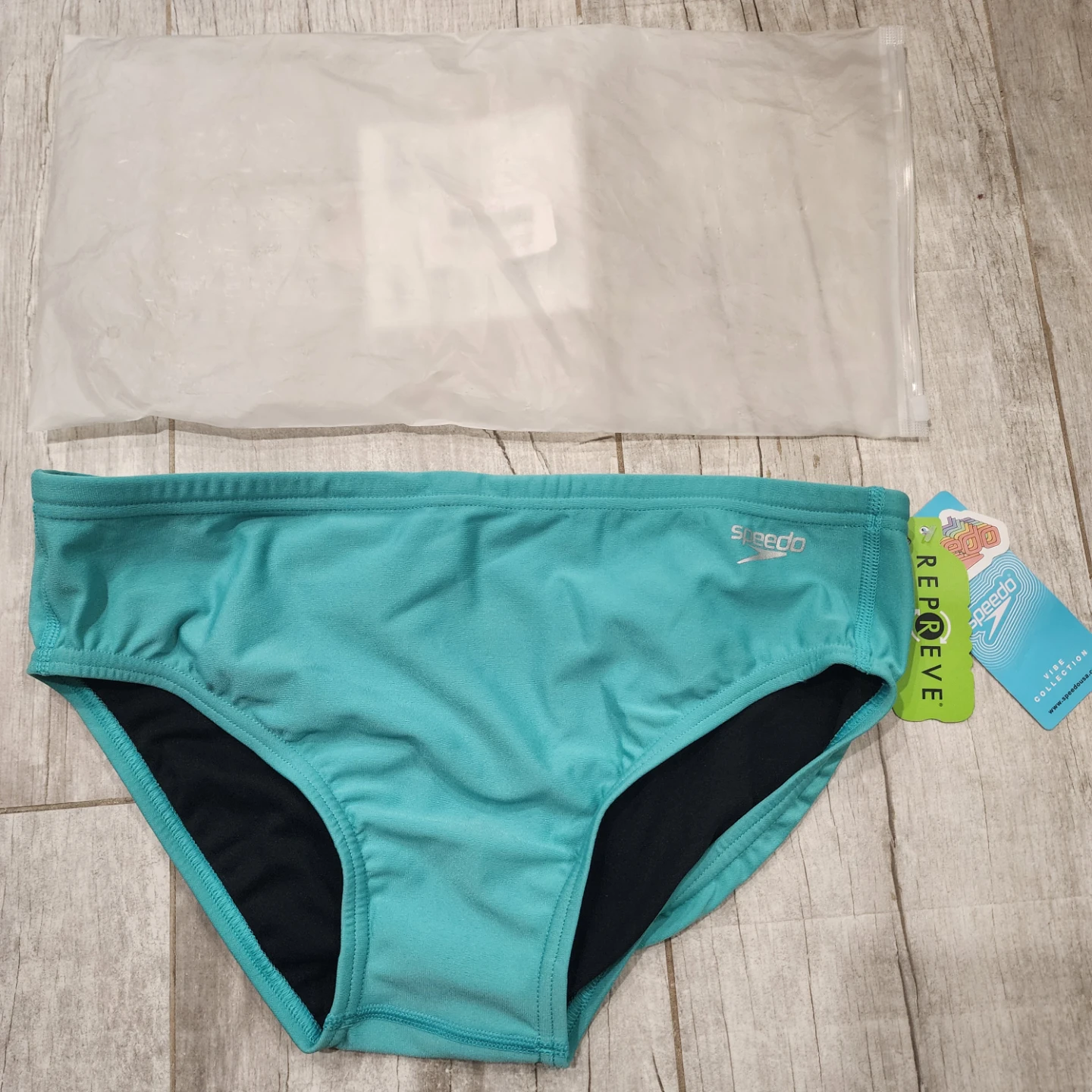 Men's Speedo Eco Endurance Pool Green Swim Bottoms Size 34