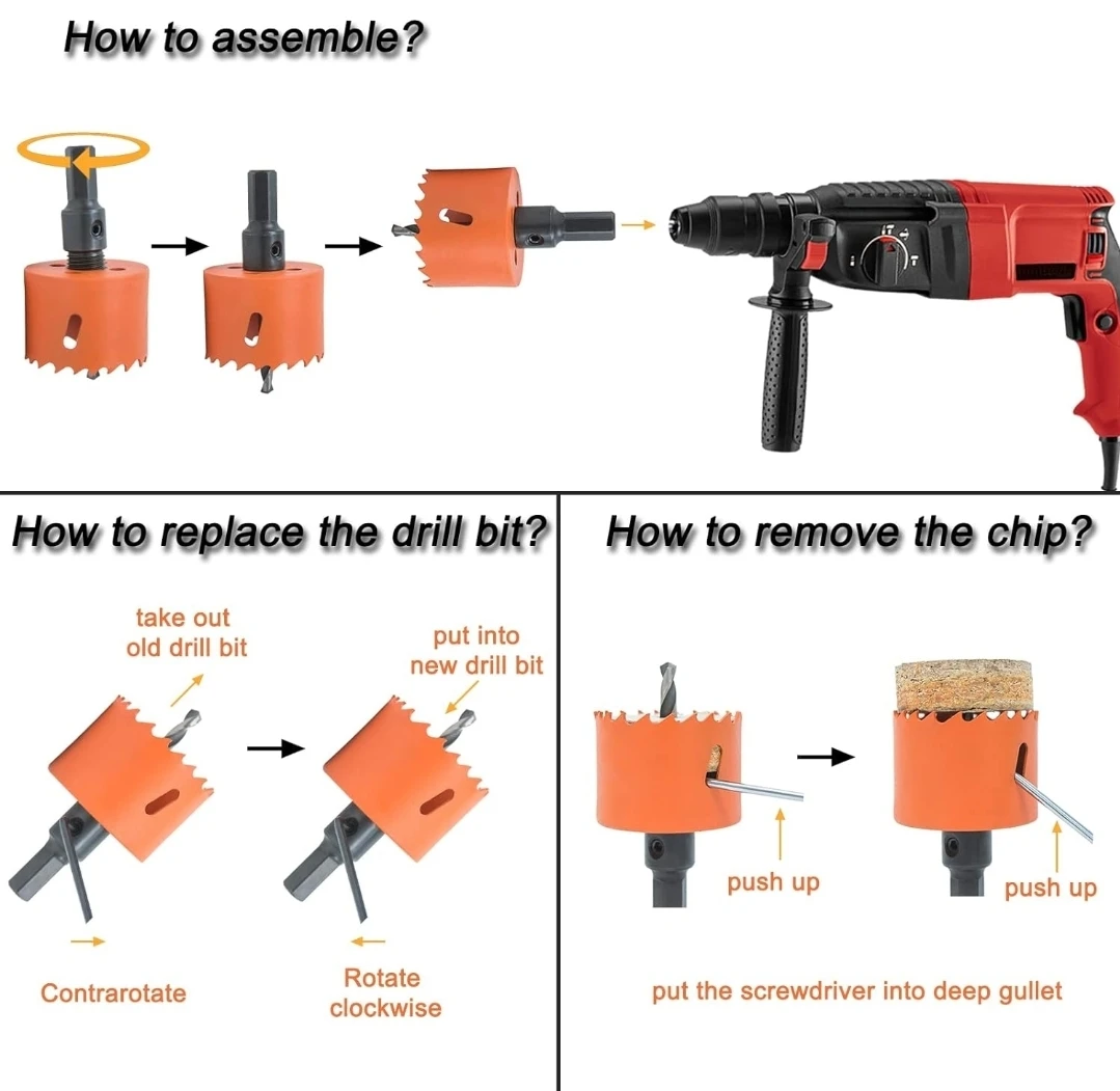 5 inch Bi-Metal Hole Saw Kit 🌱 - photo 5