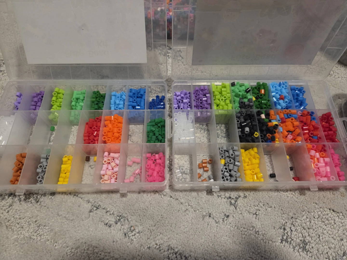 Lot of perler/fuse beads with patterns - photo 2