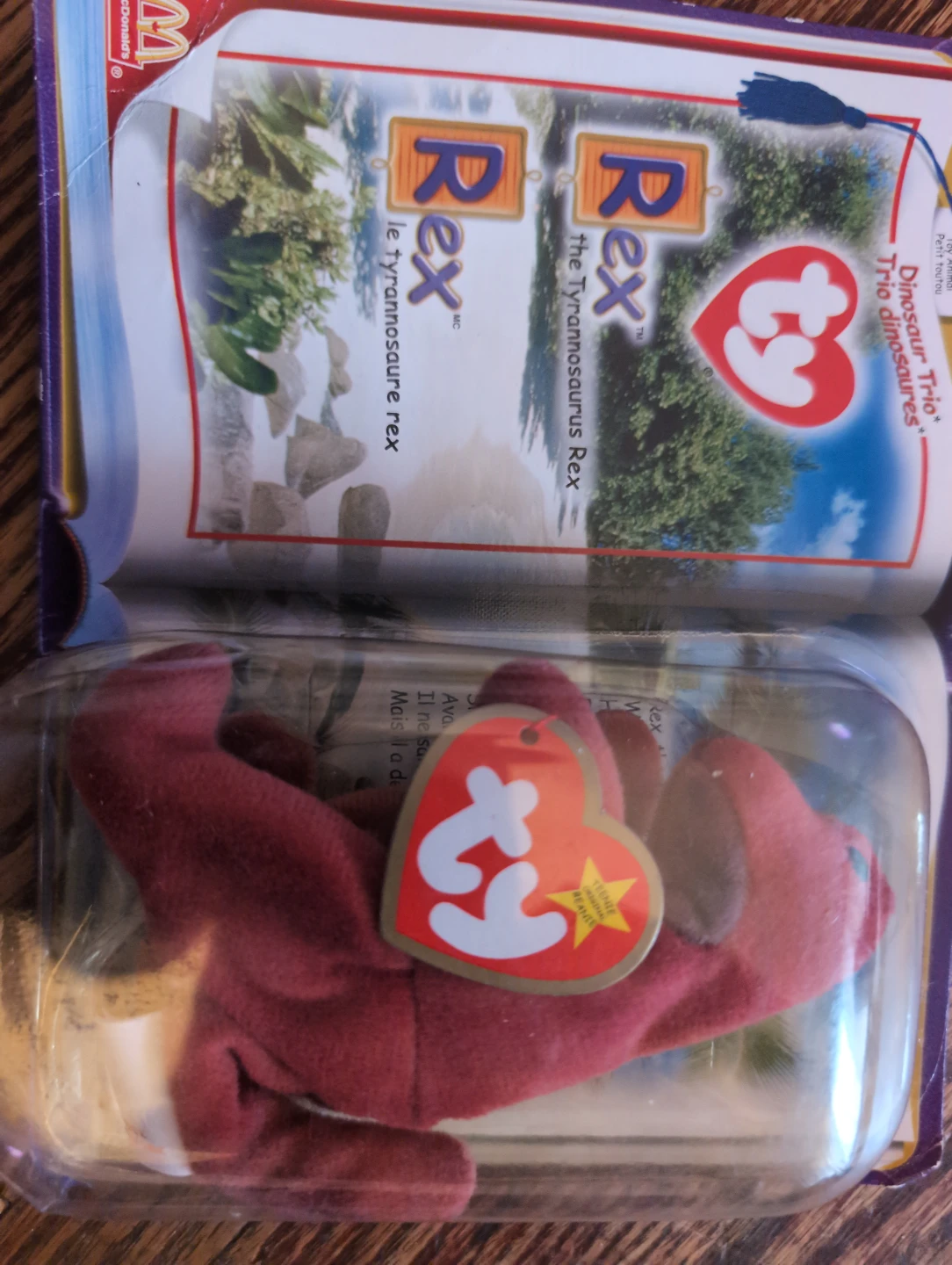 Ty Beanie Babies Dinosaur Trio Rex the Tyrannosaurus Rex - photo 3