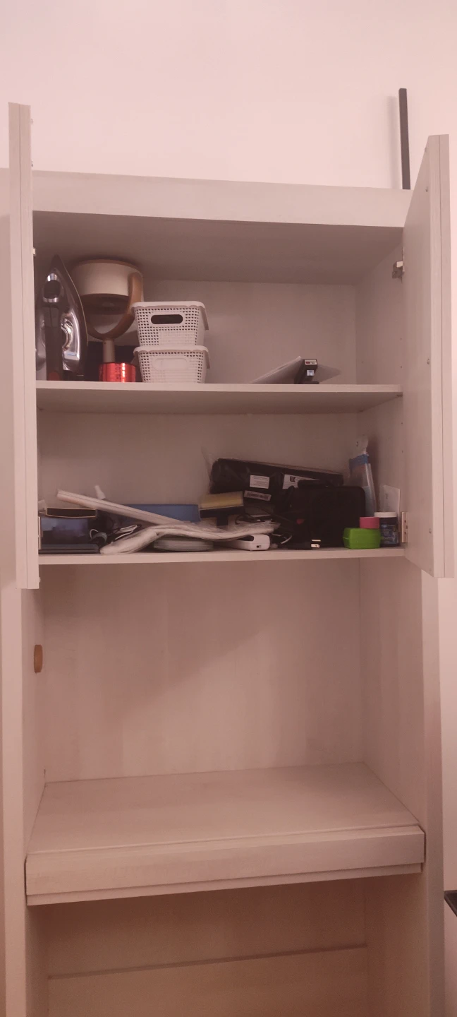 White Desk with Hutch and Cabinet - photo 2