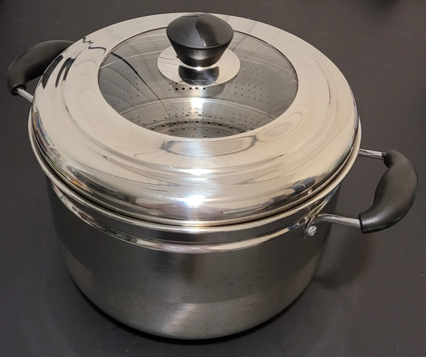 Stainless Steel Steamer Pot with Glass Lid