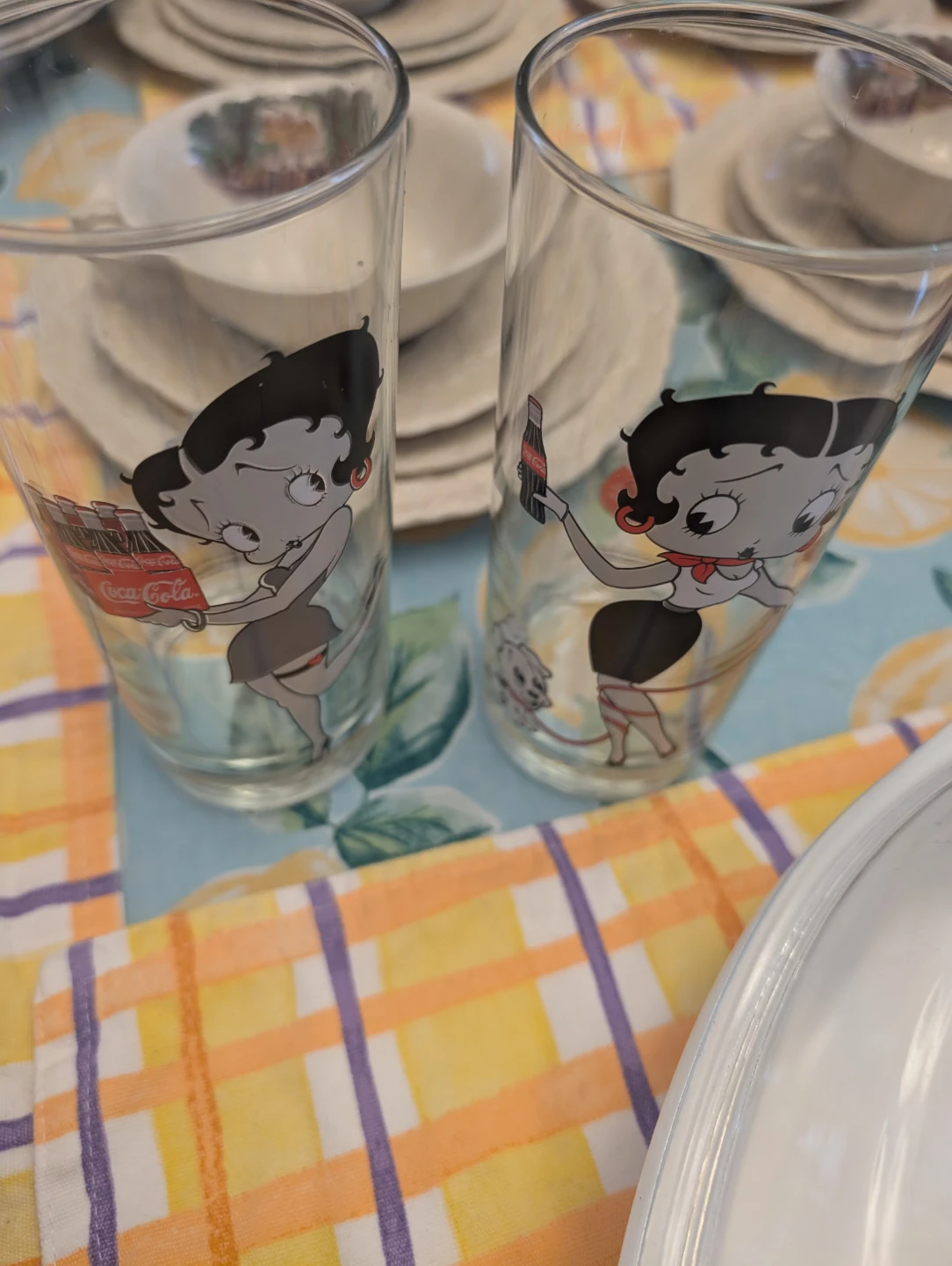 Betty Boop Coca-Cola Glasses (Set of 2)