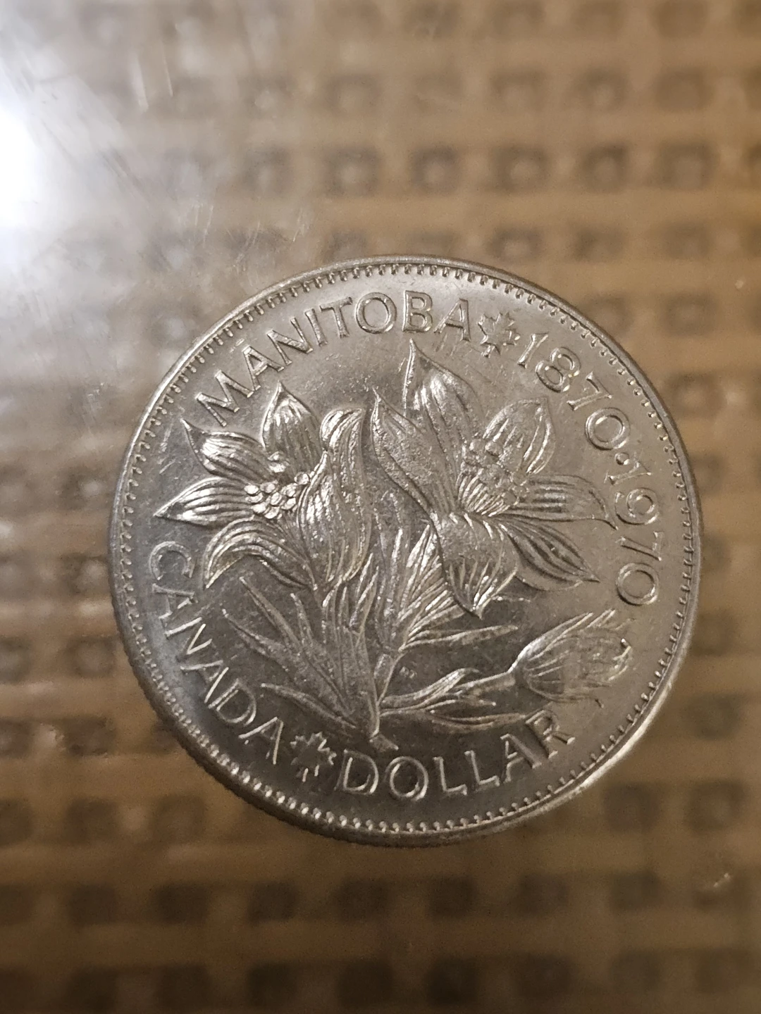 1970 Canada Manitoba Dollar Coin