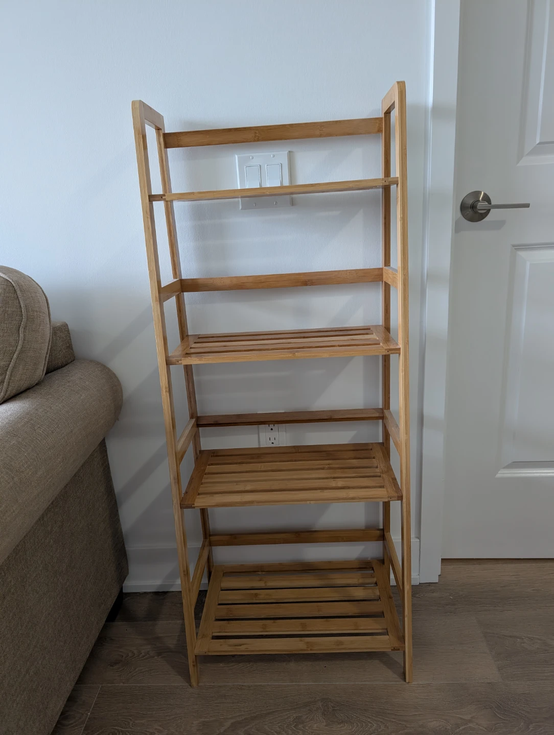 Bamboo Ladder Shelf