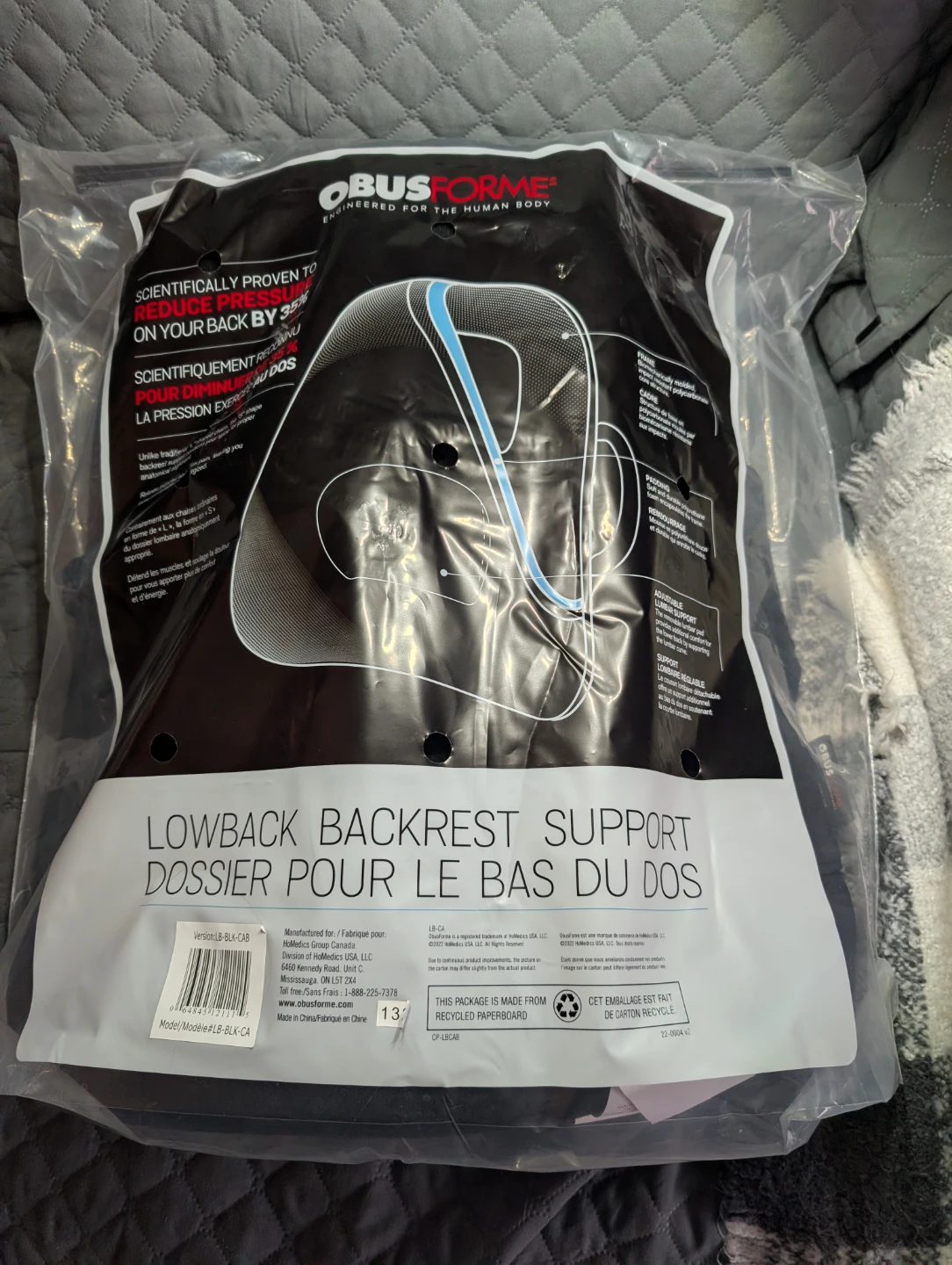 New ObusForme Lowback Backrest Support - photo 2