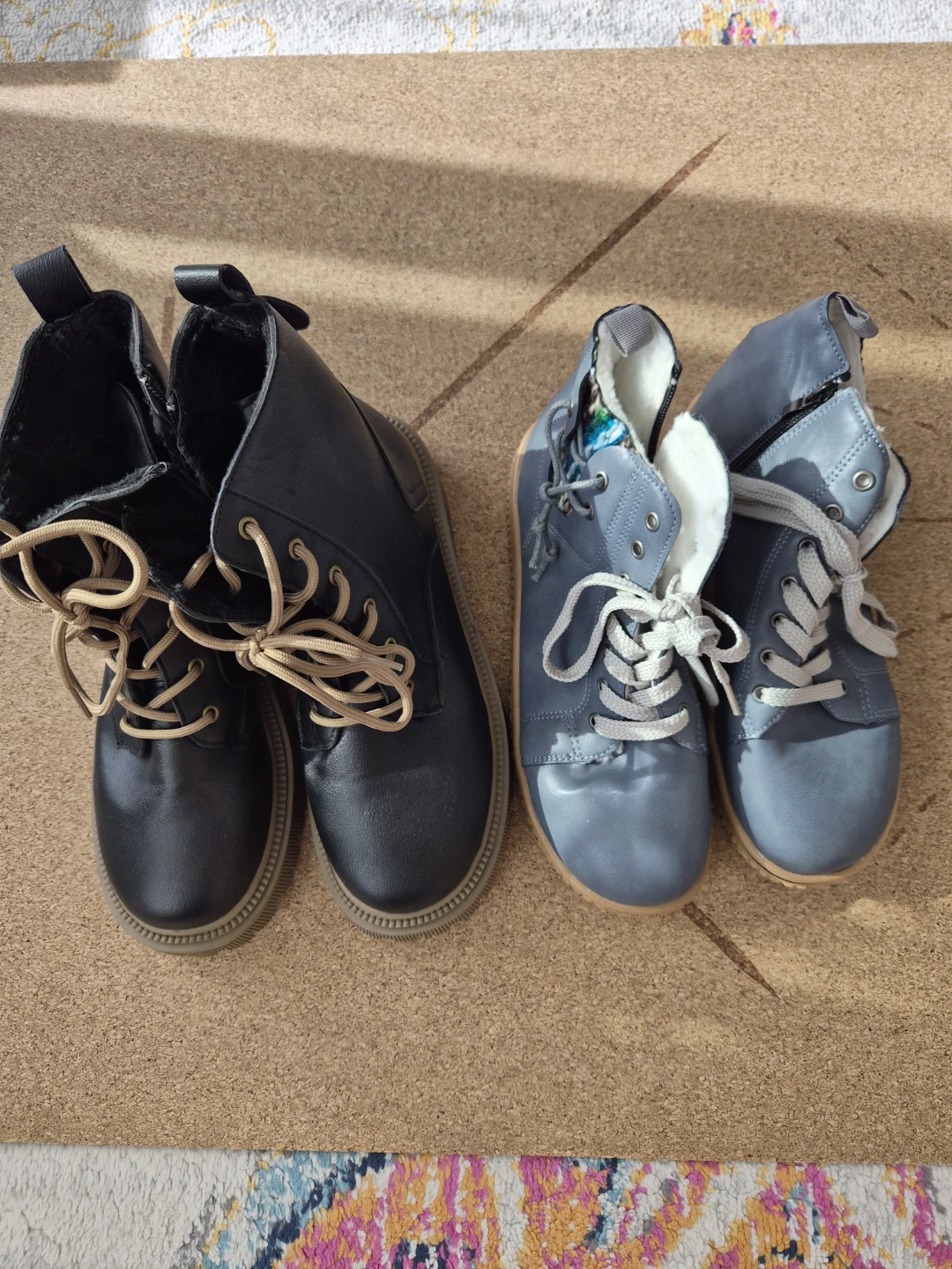 Women's Boots - Black and Blue