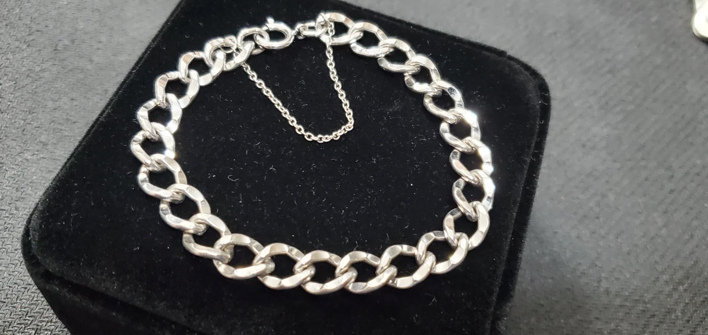 Sterling Silver Curb Link Bracelet