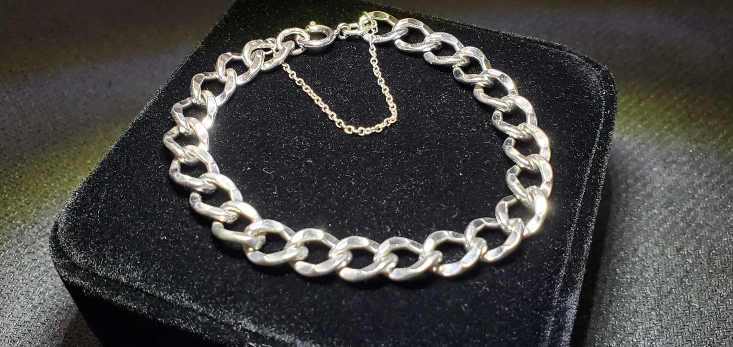 Sterling Silver Curb Link Bracelet - photo 5