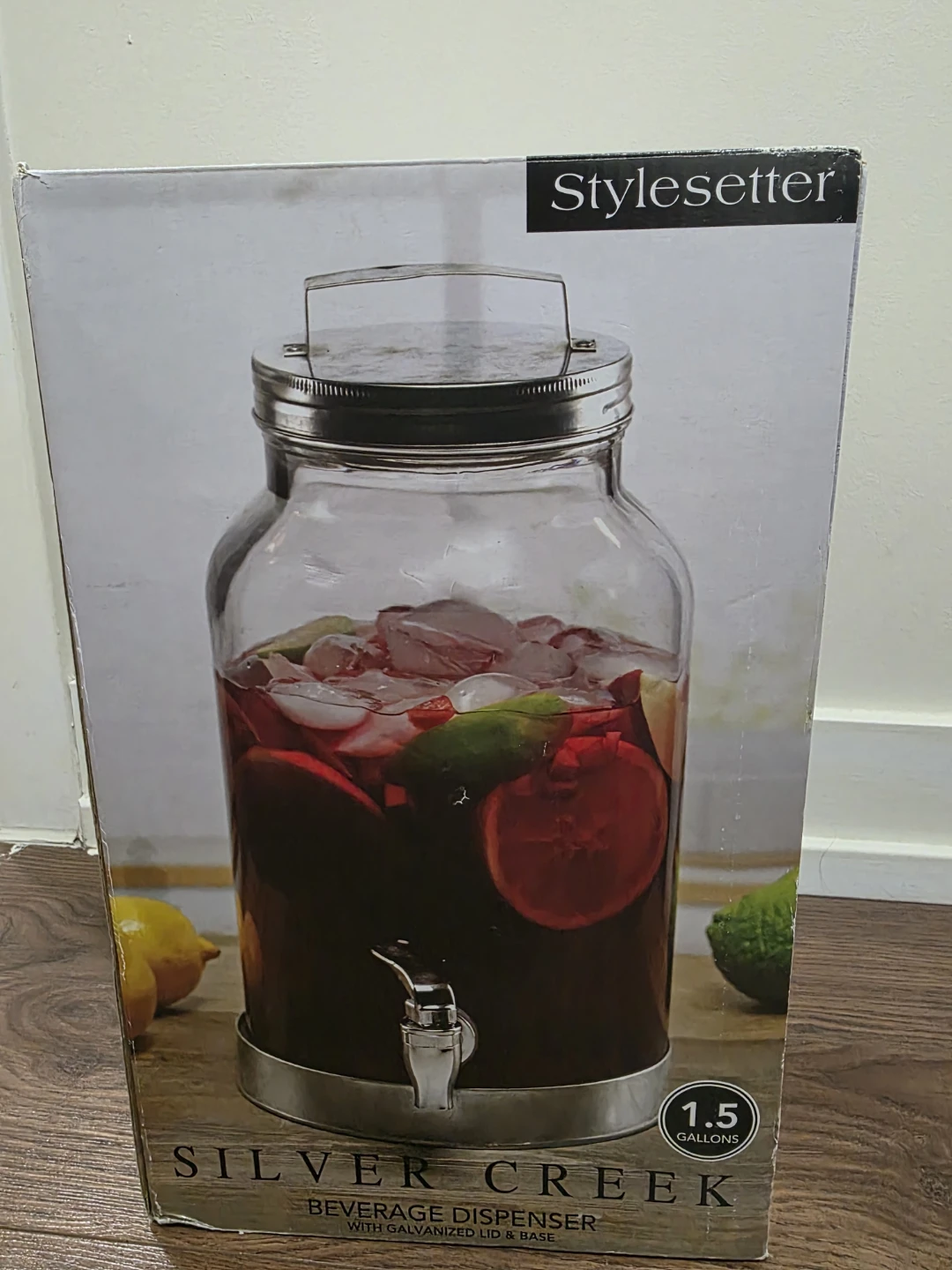 Stylesetter Silver Creek Beverage Dispenser 1.5 Gallons